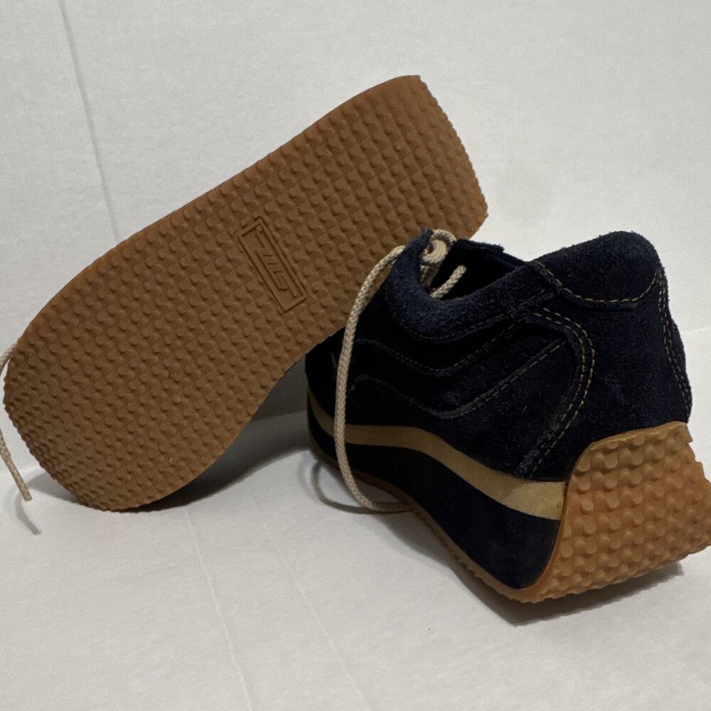 Steve Madden Women’s Size 8 Ralli Navy Suede Y2K Chunky Platform Sneakers - Picture 6 of 11